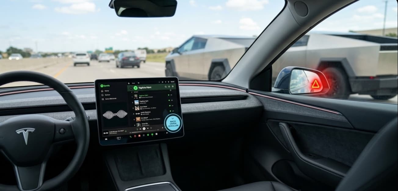 Tesla Update 2026.8: Sanfteres Bremsen für das Model Y und Spotify-Upgrade
