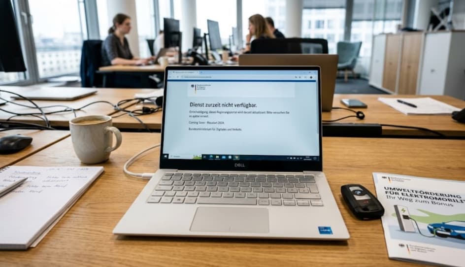 E-Auto-Förderung 2026: Antragsportal verspätet sich erneut