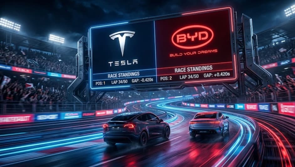 Tesla vs. BYD: Elon Musk holt sich im Q1 2026 den Thron zurück