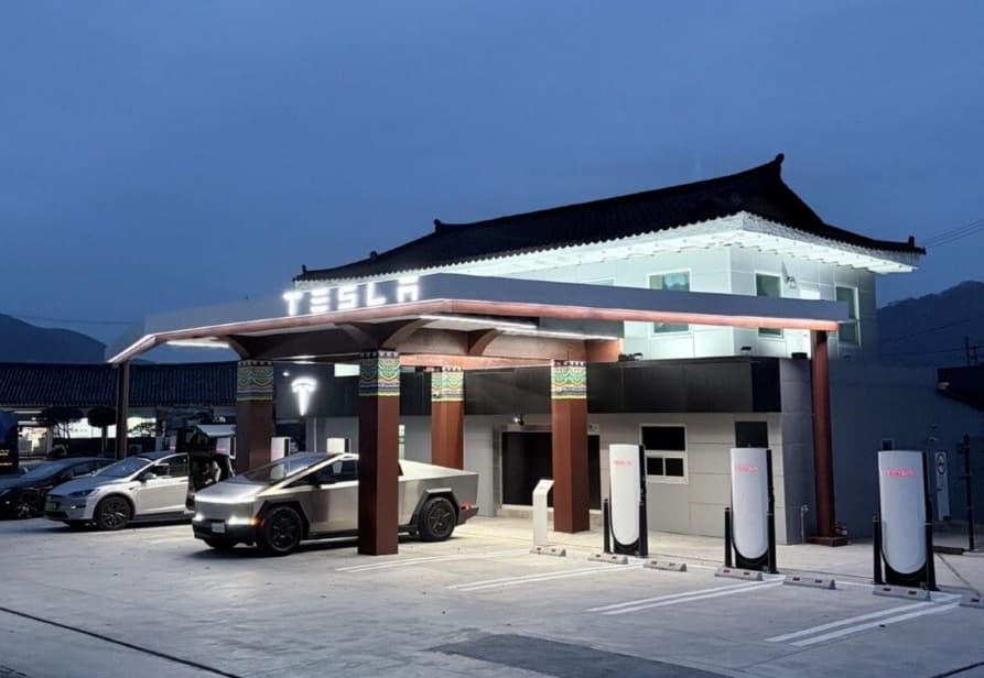 Tesla-Premiere in Südkorea: Ehemalige Tankstelle wird zum Supercharger-Hub