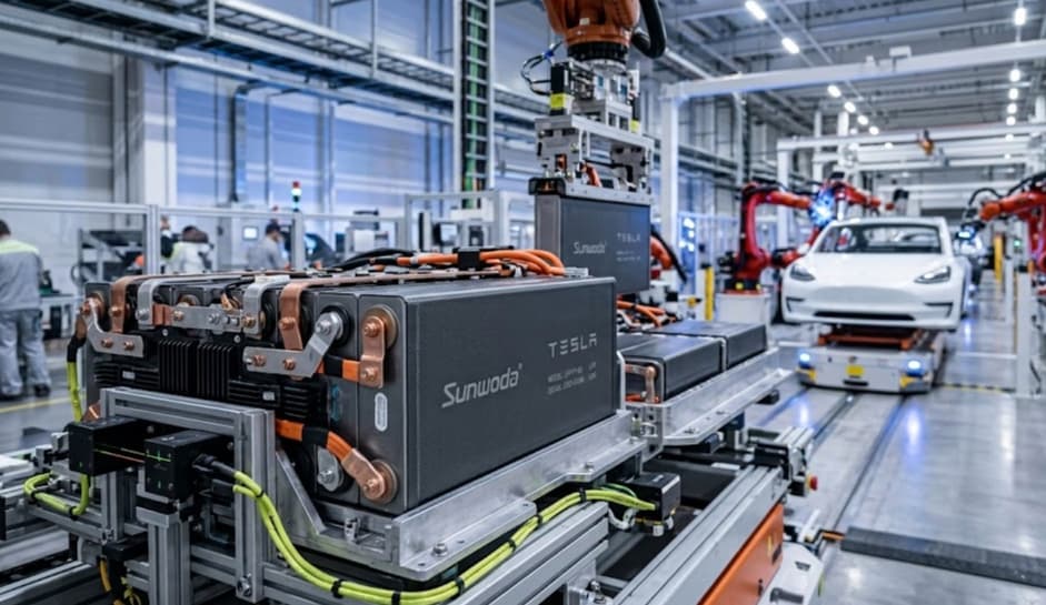 Tesla setzt auf Sunwoda: Neue LFP-Zellen laden in 20 Minuten