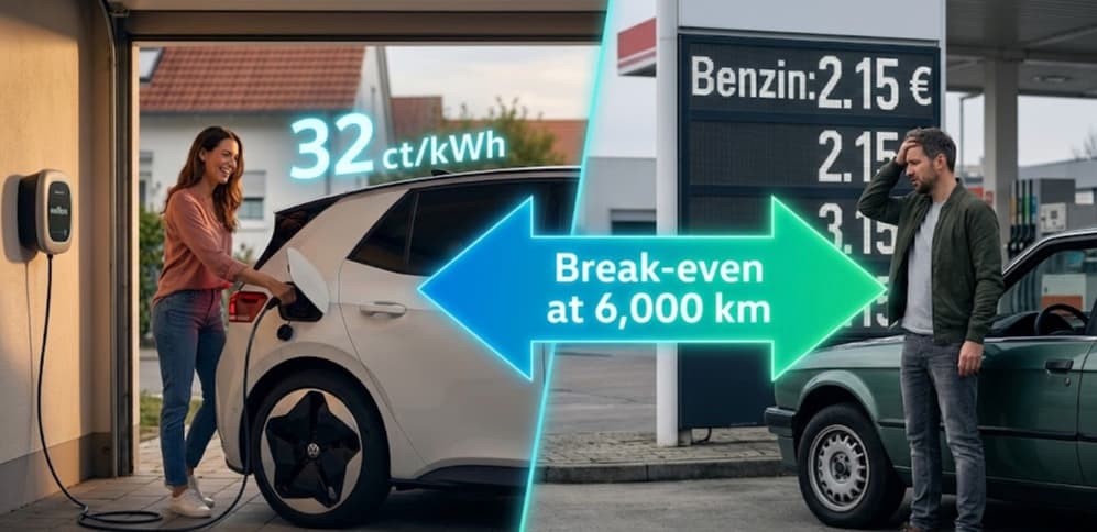 Elektroauto-Kosten 2026: Wann kippt die Rechnung gegen den Verbrenner?