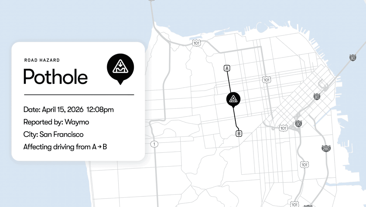 Waymo & Waze: Robotaxis melden Schlaglöcher automatisch