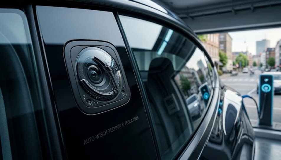 Tesla-Patent: Selbstreinigende Kamera mit Wischer