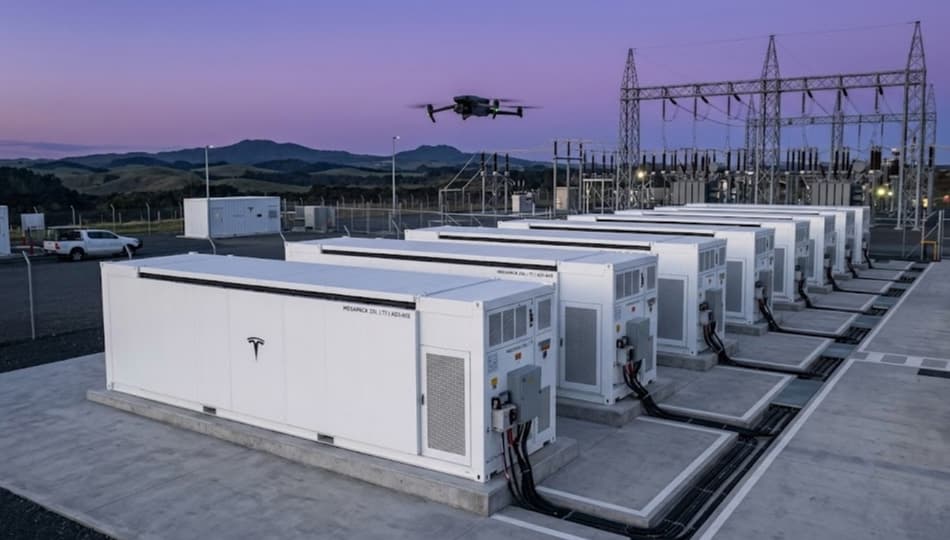 Tesla Megapack New Zealand: Riesen-Akku am Netz