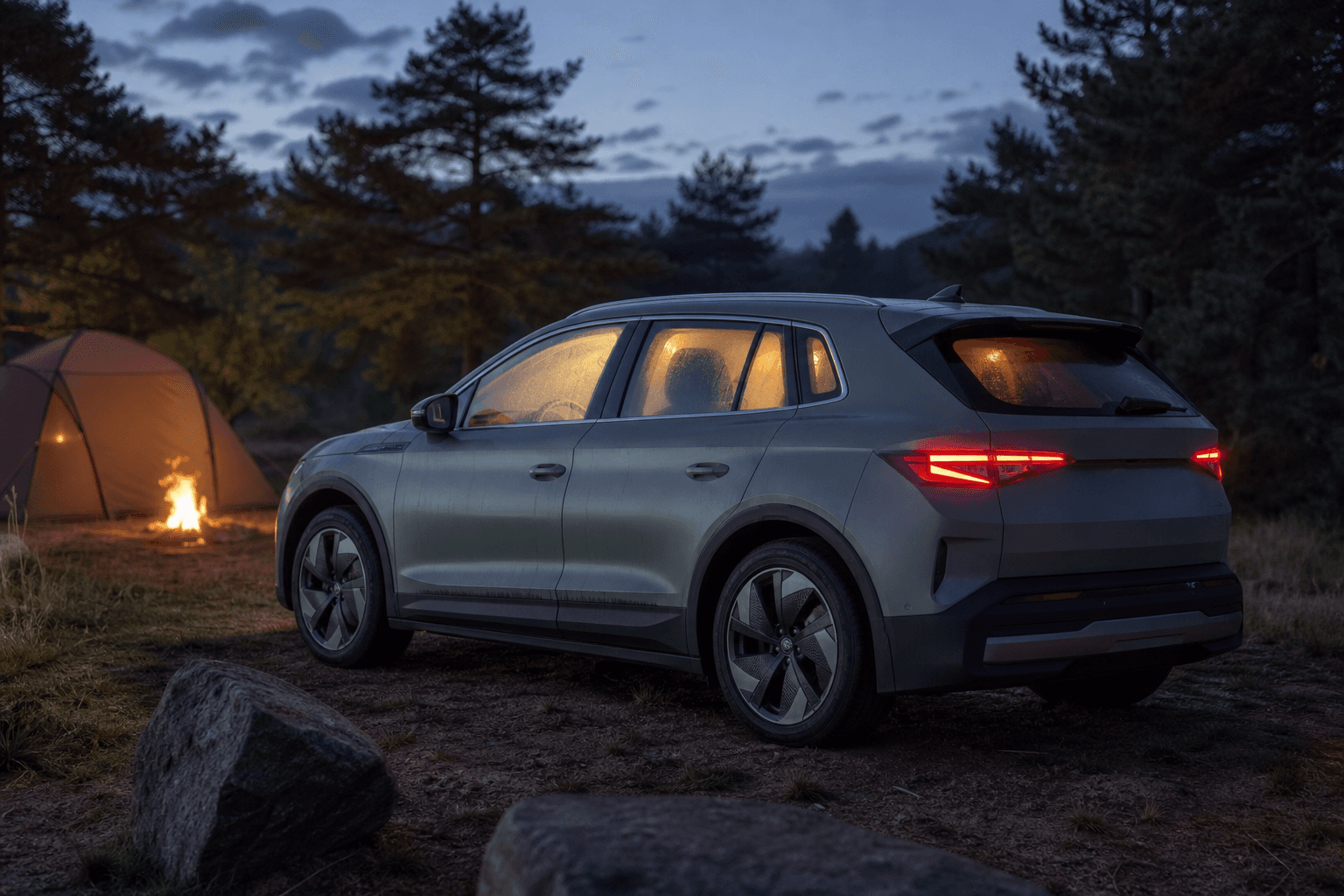 Skoda bringt Camp-Modus per App: Enyaq, Elroq und Epiq halten Klima jetzt die ganze Nacht