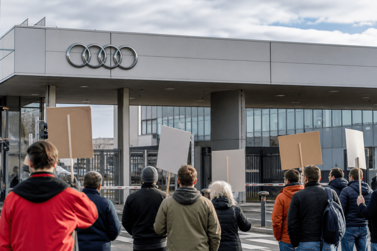 Audi Werk Neckarsulm unter Druck: 6.000 protestieren