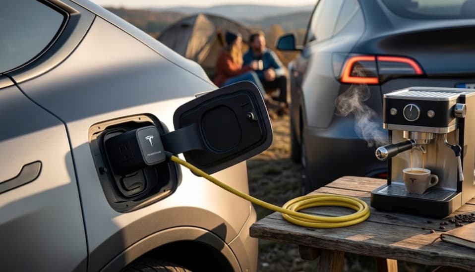 Tesla PowerShare: So tankst du Strom aus dem Auto