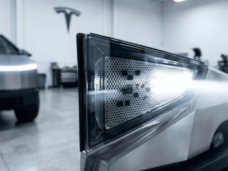 Tesla-Patent: Passive Matrix-Scheinwerfer per chemischem Film