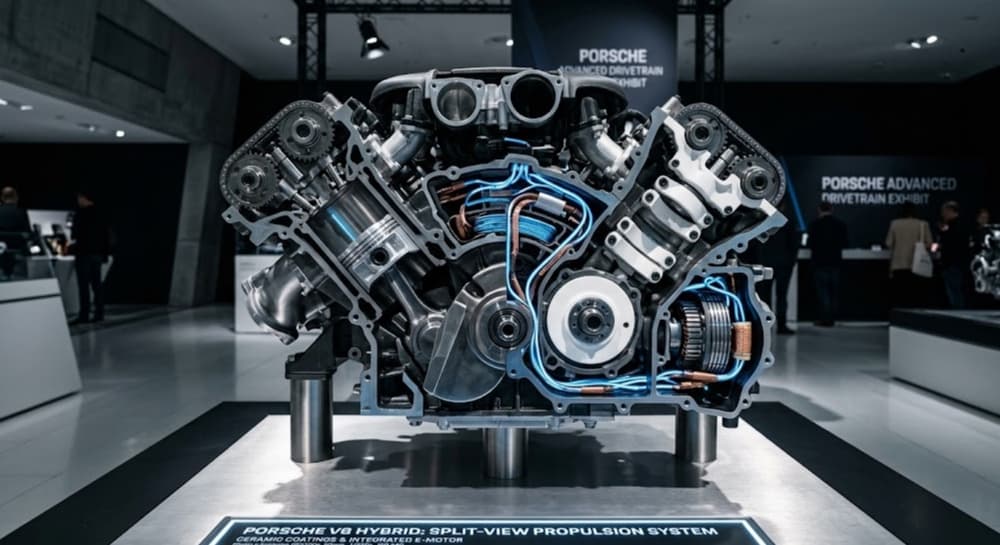 Porsche-Patent: Der Alles-in-einem-V8-Antrieb der Zukunft