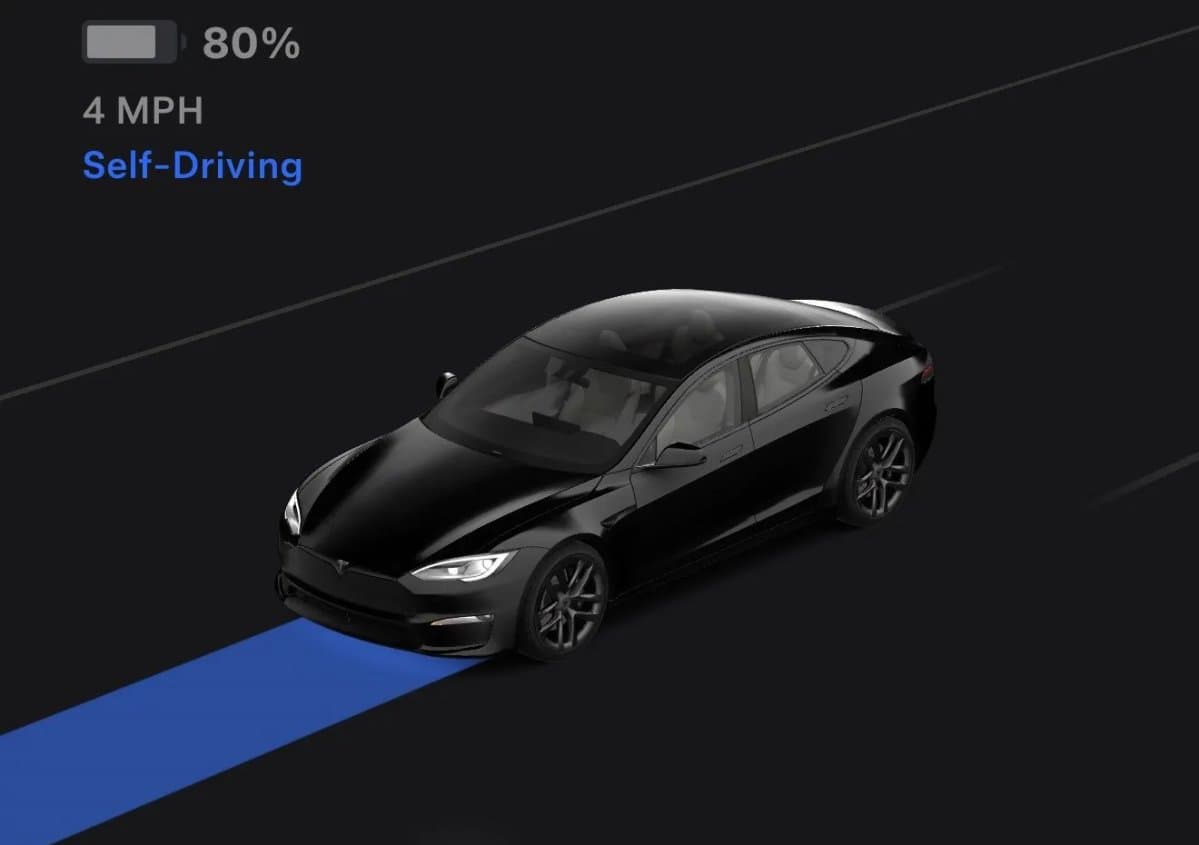 Tesla App zeigt jetzt live, ob FSD aktiv ist