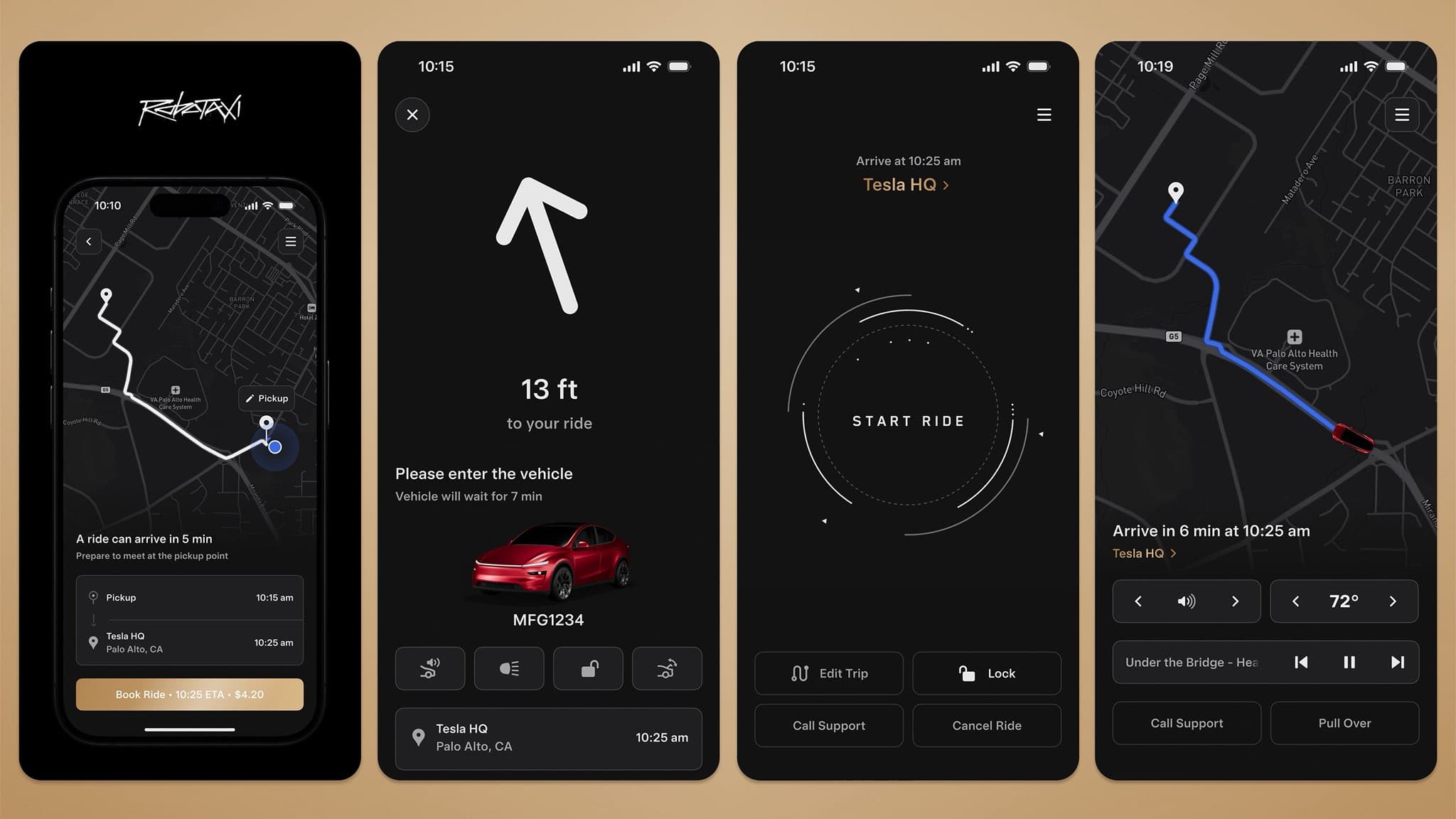 Tesla Robotaxi App 26.6.0: Cybercab bekommt Sitzsteuerung und Netflix, Hinweise auf das Bedienkonzept