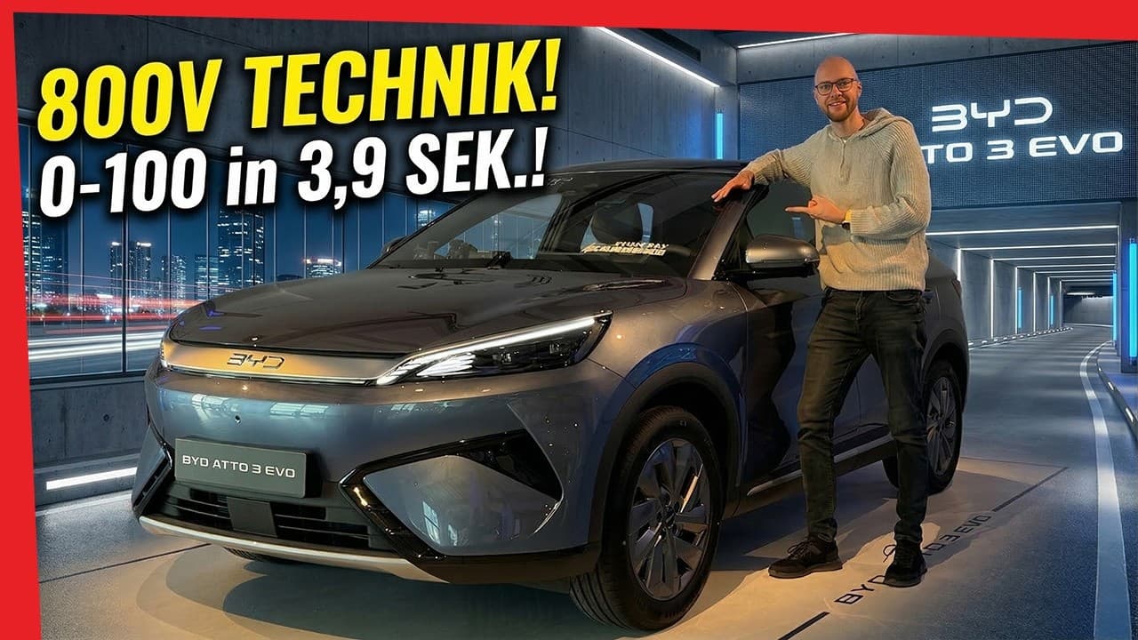 BYD eskaliert komplett! Der NEUE Atto 3 Evo mit 449 PS, 800V Allrad und 3,9 Sekunden von 0-100