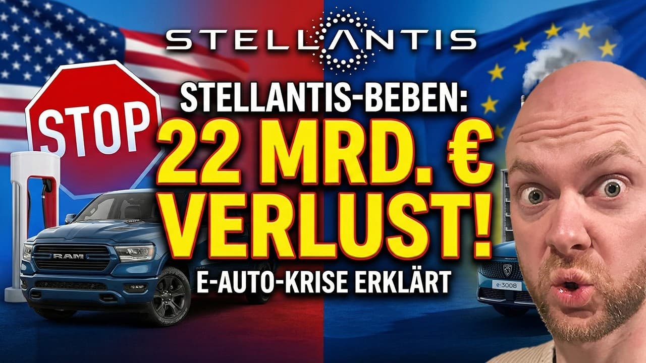 E-Auto-Panik: 25% Einbruch an der Börse und 22 Mrd. bei Stellantis